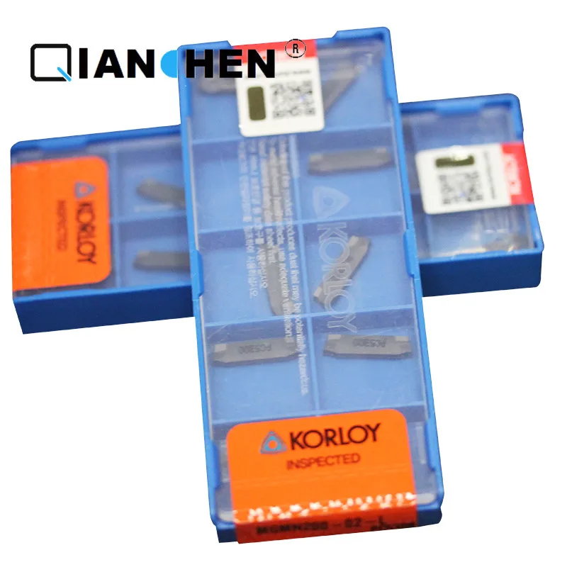 

Оригинальная Корея, Korloy MGMN200-02L PC5300 MGMN200-02-R PC5300 MGMN200-04-R PC5300 (10 шт./лот), вставки для внутренней обточки