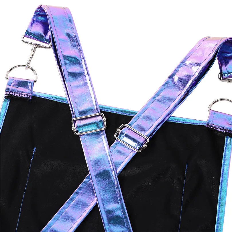 Женские Блестящие Босоножки металлическая голографическая маскарадные костюмы