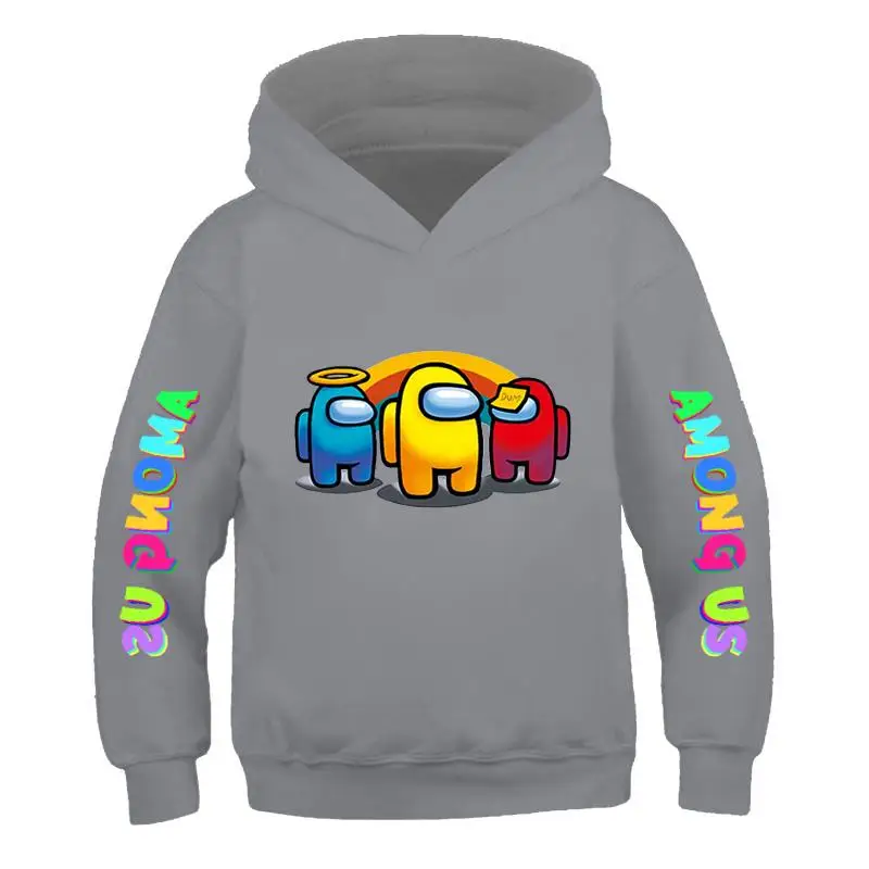 

New Video Game Among Us Hoodies Kid Impostor Graphic Anime Streetwear Cartoon Sweatshirt Boys And Girls Printed Pullover Autumn