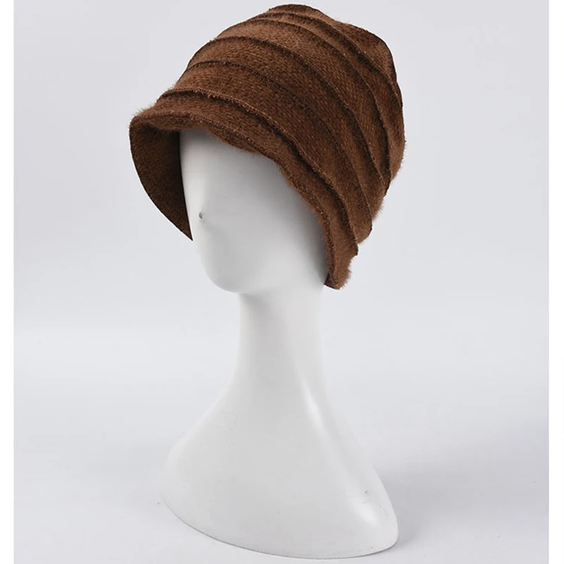 2020 Hat New Pile Hat Knitted Hat Male Korean Casual All-match Hood Autumn and Winter Thickened Warm Wool Female Style Material