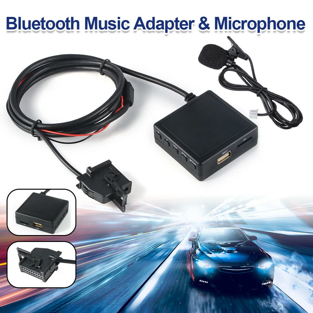 Автомобильный Bluetooth AUX музыкальный адаптер интерфейсный кабель 18 Pin для Mercedes Benz