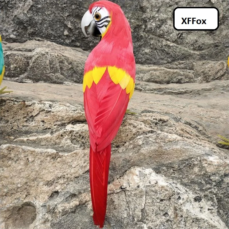 Красная модель пенопласт и мех превращенный попугай кукла птичка подарок около 33