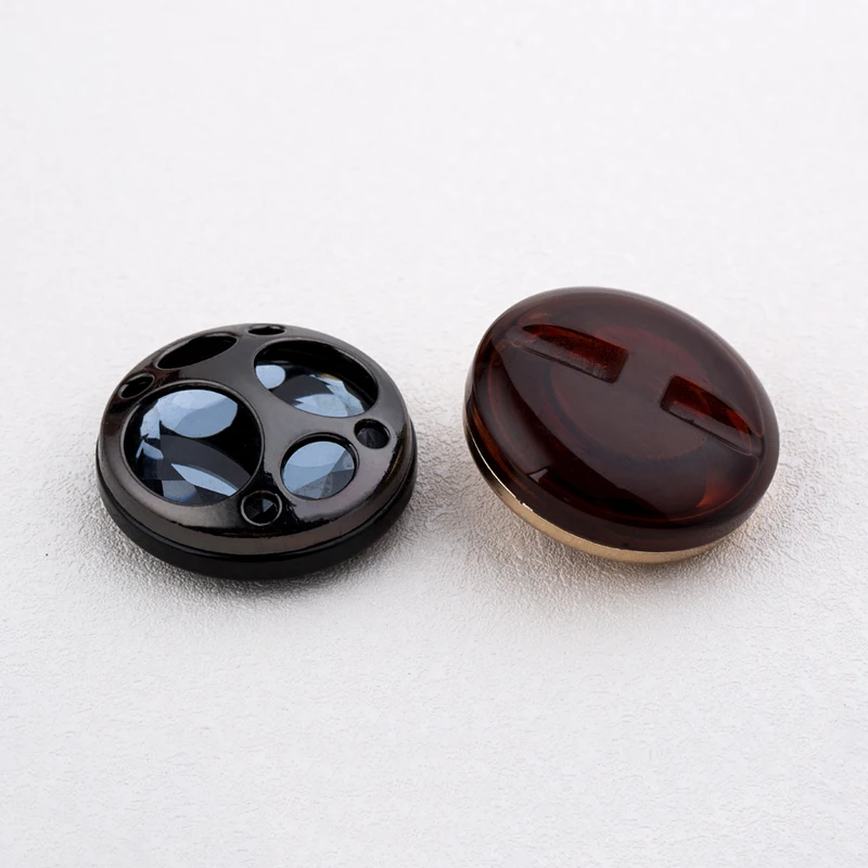 1 шт./лот 38 мм металлические золотые большие алмазные пуговицы для зимнего пальто