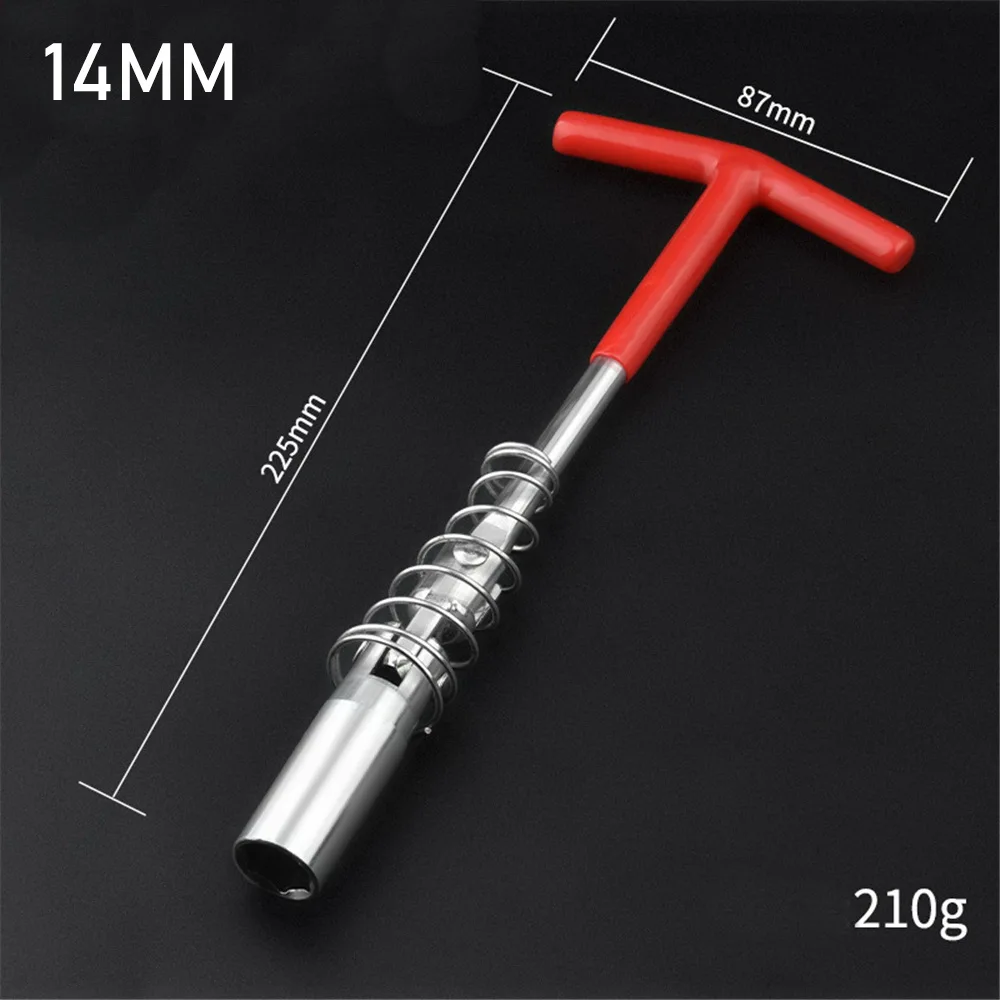 

14mm Spark Plug Wrench for Car Motorcycle Motocross Chormed 360 Degrees Swivel Disassembly Hexagon Head Repair Tool 1pc for Sale