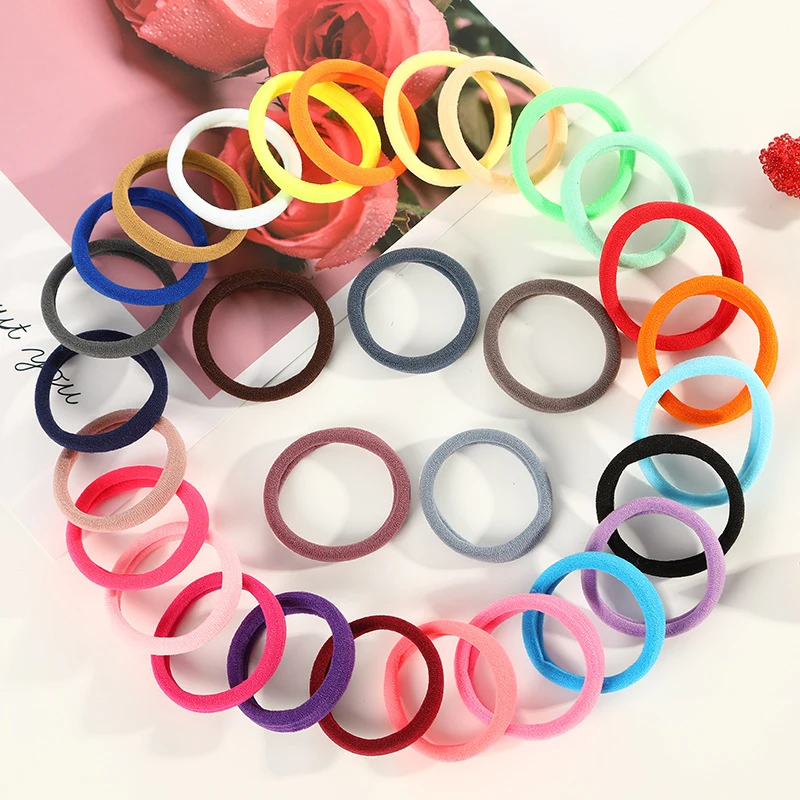20 шт./лот ярких цветов повязки для волос девочек и женщин высокоэластичные ленты
