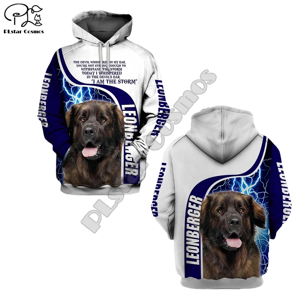

Leonberger Dog 3d printed hoodies zipper autumn long sleeve Sweatshirts women for men pullover tracksuit hoodies spring outwear