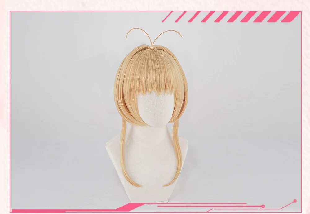 AniHut Kinomoto Сакура CardCaptor косплей парик женский коричневый 30 см синтетические волосы Аниме карта Captor Сакура косплей парик CardCaptor