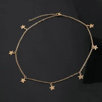 gold star necklace choker never fade stainless steel cable chains necklace for diy jewelry finding making materials diy supplies