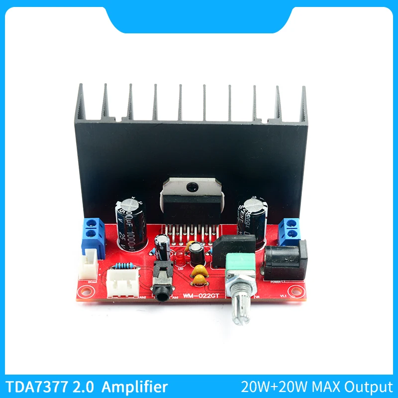 

TDA7377 2.0 Audio Power Amplifier Board 20W 2.0 Channels Subwoofer Amplifiers 2 Channel DIY Amp Audio System