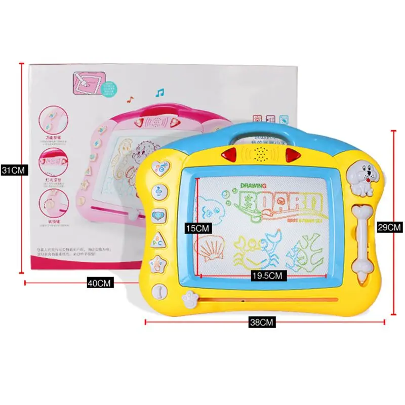 Магнитная доска для рисования музыкальная подсветильник ка Подарочная девочек