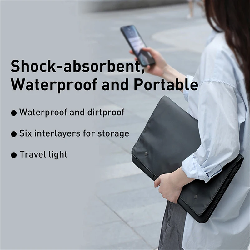Multifunction Notebook Bag Women Workbag Travel Briefcases 13 Inch Laptop Protective Cover Ipad Tablet Case Accessories Supplies