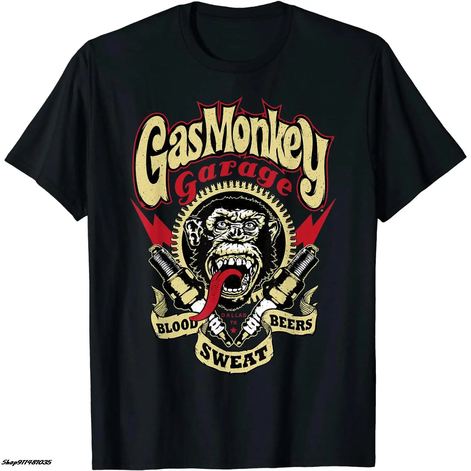Футболка с логотипом New Gas Monkey Garage|Мужские футболки| |