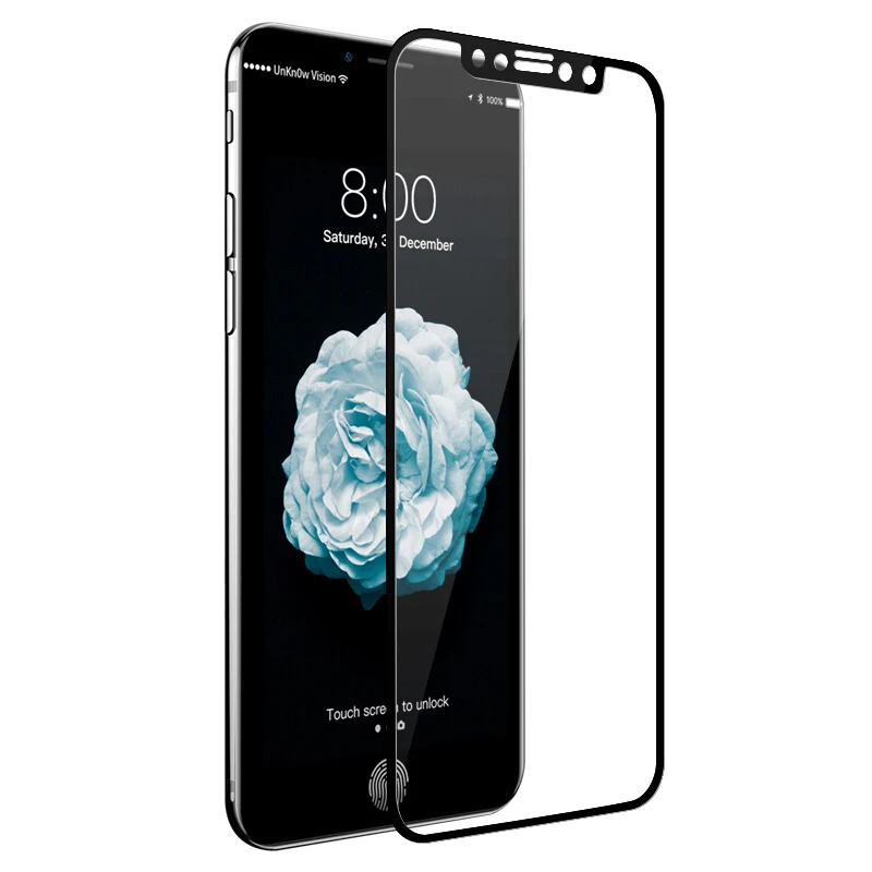 For IPhone X Glass Full Cover Tempered for Apple 8 7 6 Plus 6S Screen Protector Protective Film HD | Мобильные телефоны и