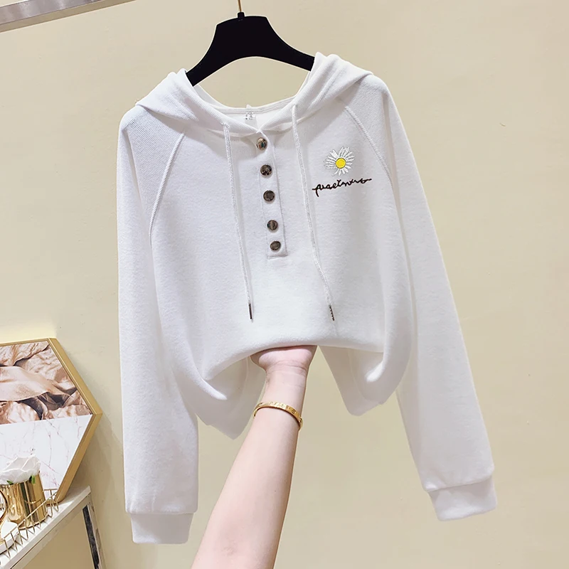 

[ARQ] Spring and Autumn 2021 new ladies hoodie long sleeve hooded loose casual versatile blouse Instagram