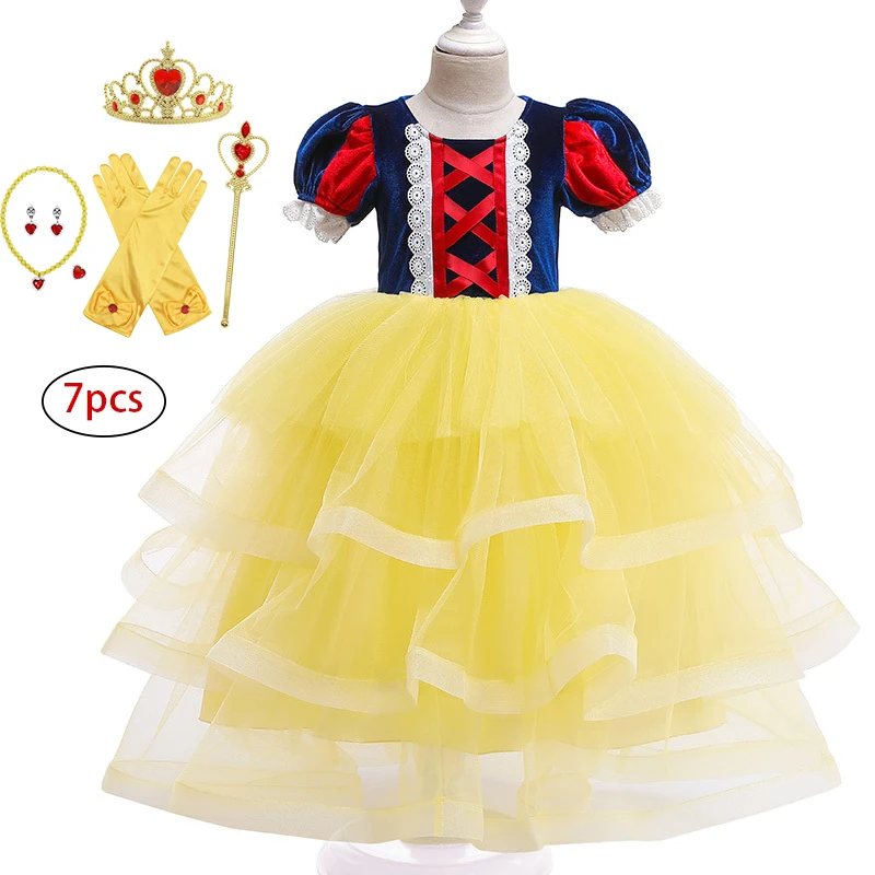 

Summer Girls Dress Kids Cosplay Easter Costume Princess Dresses For Girls Tulle Wedding Dress Party Carnival Children Clothing