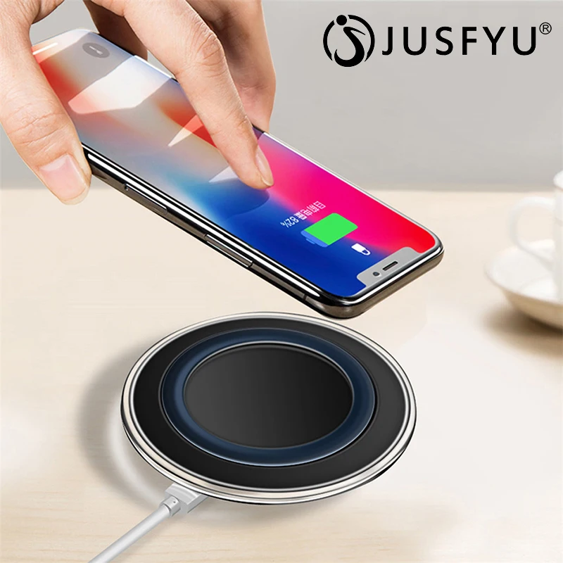 Фото Беспроводное зарядное устройство Qi для iPhone 11 Pro Max 8 Plus X XR XS быстрая Беспроводная Беспроводное зарядное устройство Qi для iPhone 11 Pro Max 8 Plus X XR XS быстрая Беспроводная