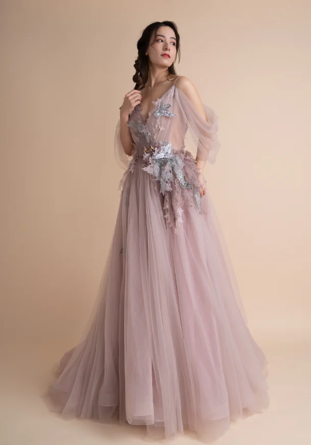Jusere Couture Handmade Beading Evening Dresses V Neck Illusion Bodice Stock Formal Gowns Fast Shipping | Свадьбы и торжества