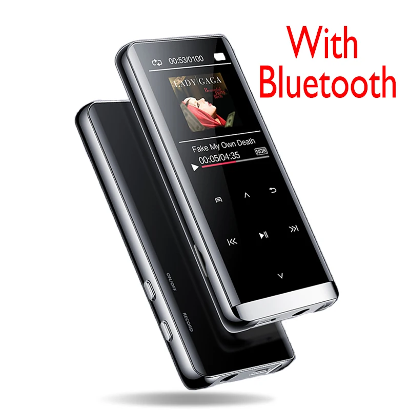 With Bluetooth Без потерь MP3-плеер 8 Гб 16 Гб HIFI Walkman спортивный музыкальный плеер Поддержка FLAC APE WMA аудио плеер Диктофон fm-радио электронная книга - Цвет: With Bluetooth