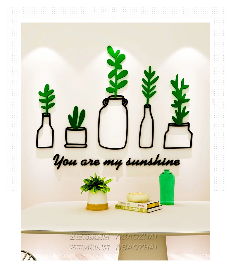 

Kitchen Wall Stickers Home Decor Living Room Nordic Creativity Minimalist Wall Stickers Bedroom Pegatinas Home Decor BC50QT