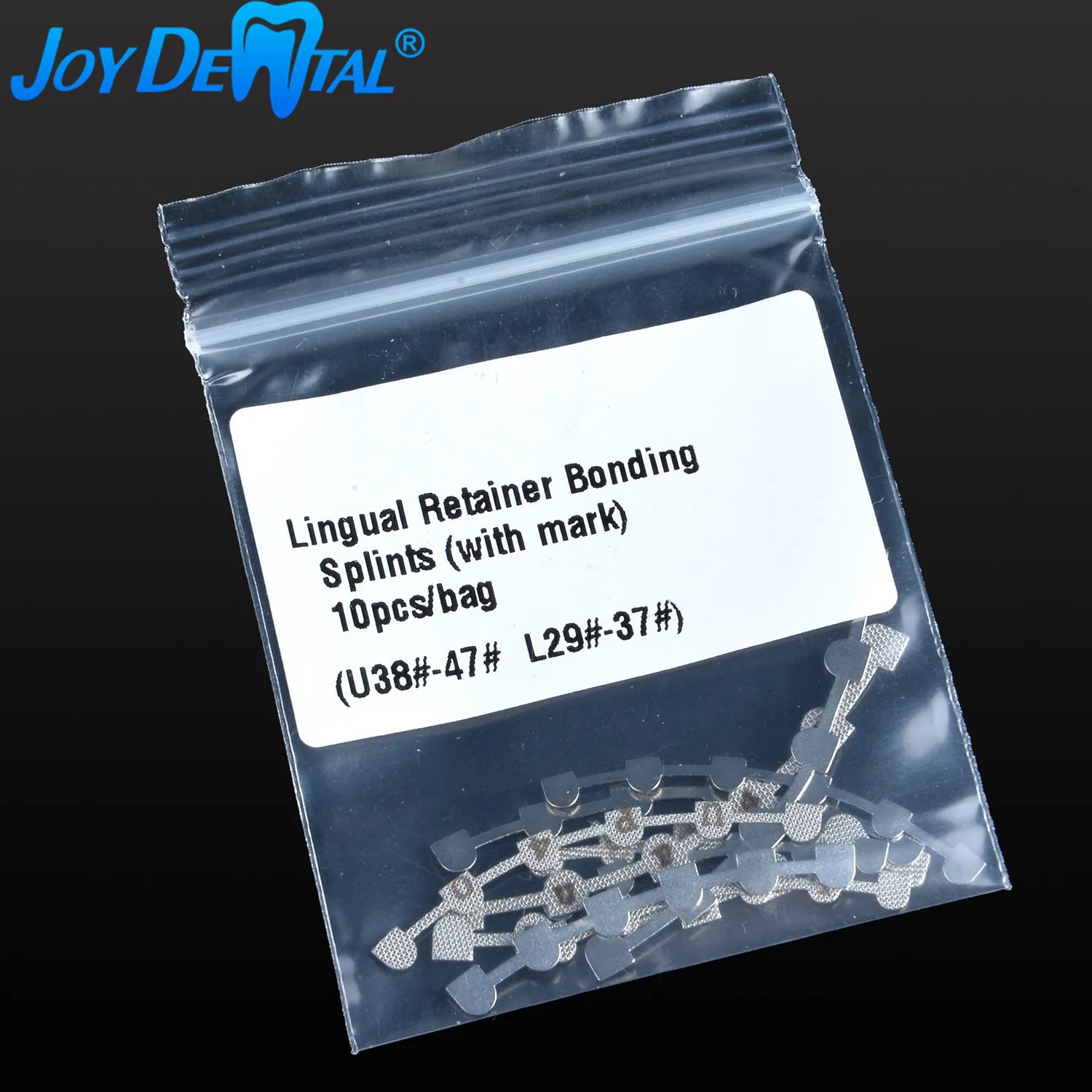 10pcs/Pack Dental Orthodontic Lingual Retainer Bonding Splits With Mark Upper 38#-47# Lower 29#-37# |
