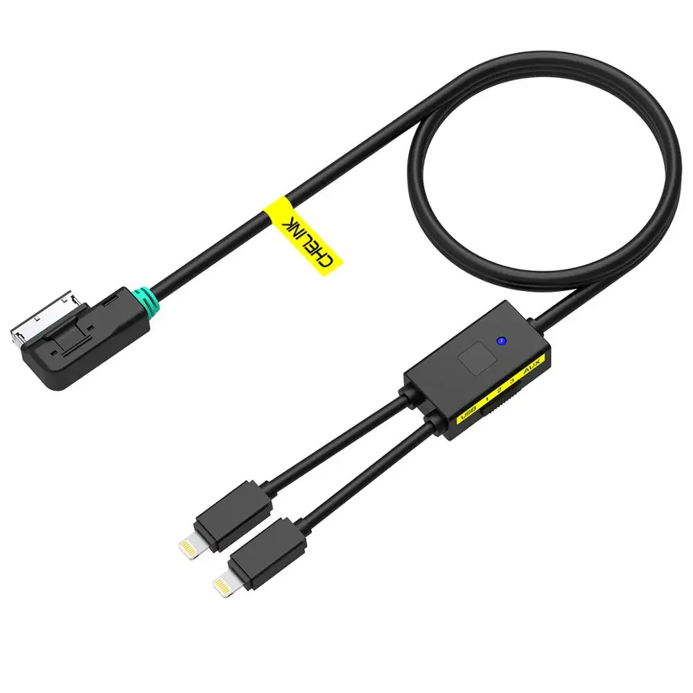 Автомобильное зарядное устройство с 2 USB портами для Audi A3 A4 A5 A6 A8 Q5 Q7 Q8 VW MK5 C|ami mmi|music