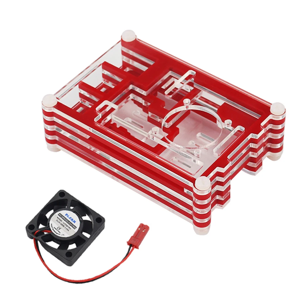Новый Raspberry Pi 3B + 9 слойный чехол с вентилятором TF картой 32 ГБ мульти кардридером и