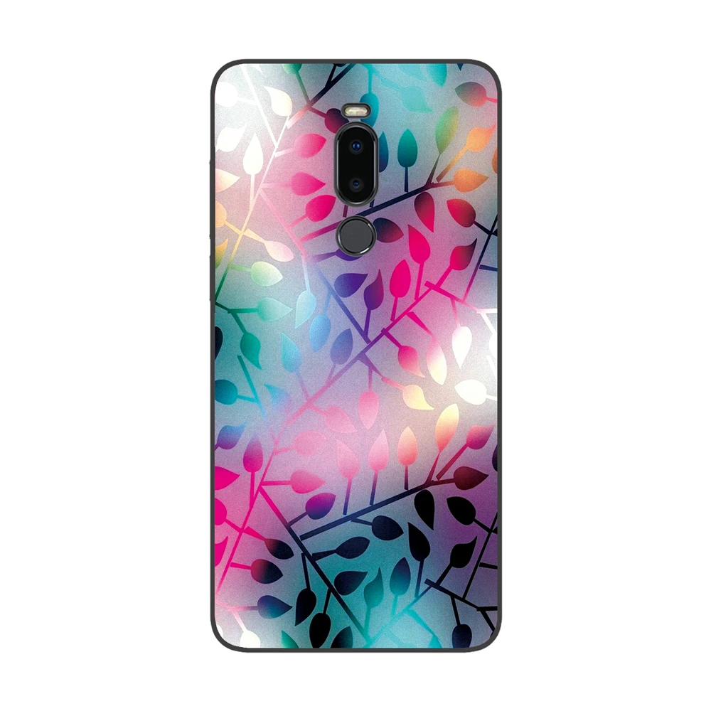 GUCOON силиконовый чехол для Meizu Note 8 Note8 6,0 дюймов Чехол Мягкий ТПУ защитный чехол для телефона с изображением волка Роза Цветы Чехол-бампер
