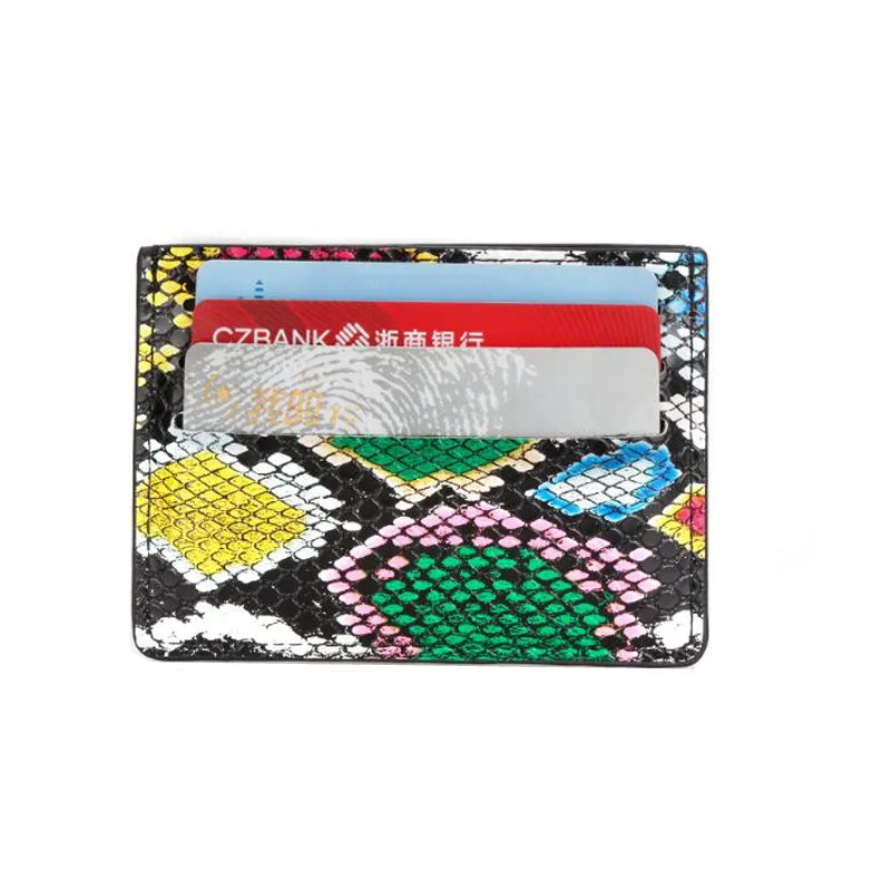 Набор карт со змеиным узором компактный футляр для из искусственной кожи