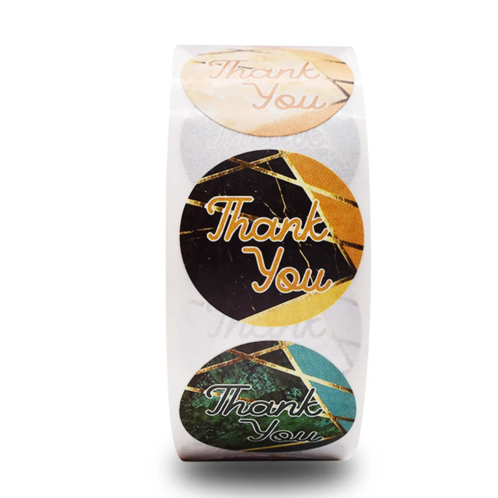 С креативными линиями наклейка спасибо для ярлыка уплотнения Скрапбукинг