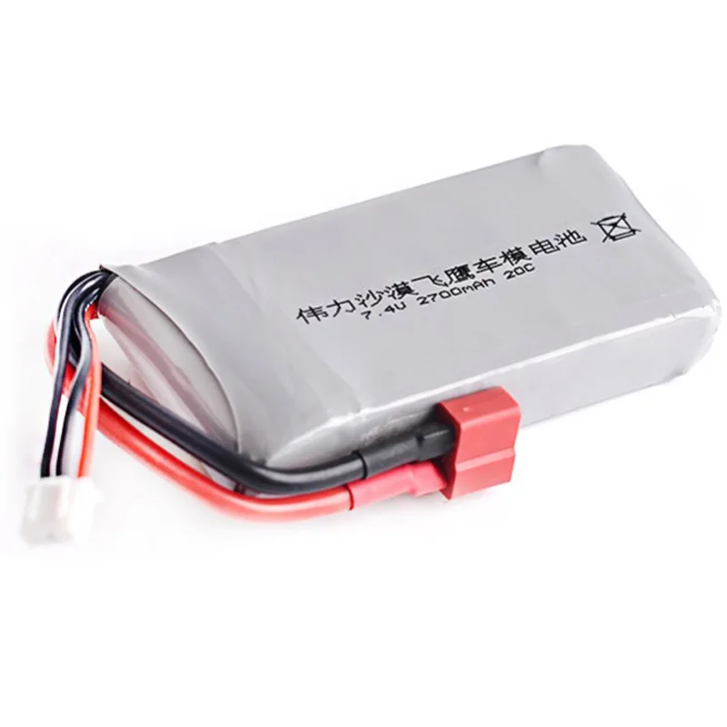 AAAE топ RC Lipo батарея 2S 7 4 V 2700MAh 20C Max 40C для Wltoys 12428 Feiyue 03 JJRC Q39 обновленные