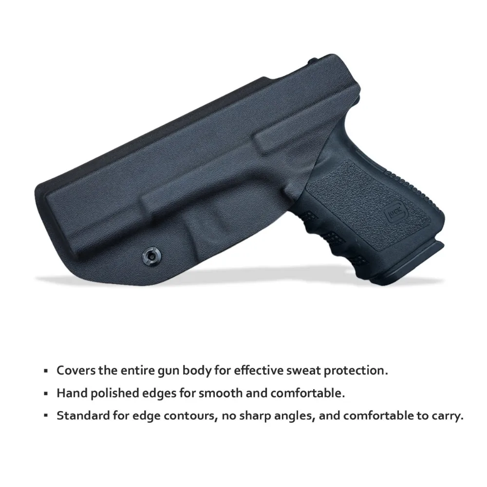 BBF Make IWB Тактический KYDEX пистолет кобура Glock 19 17 25 26 27 28 43 22 23 31 32 Внутри Скрытого Ношения кейс для пистолета аксессуары