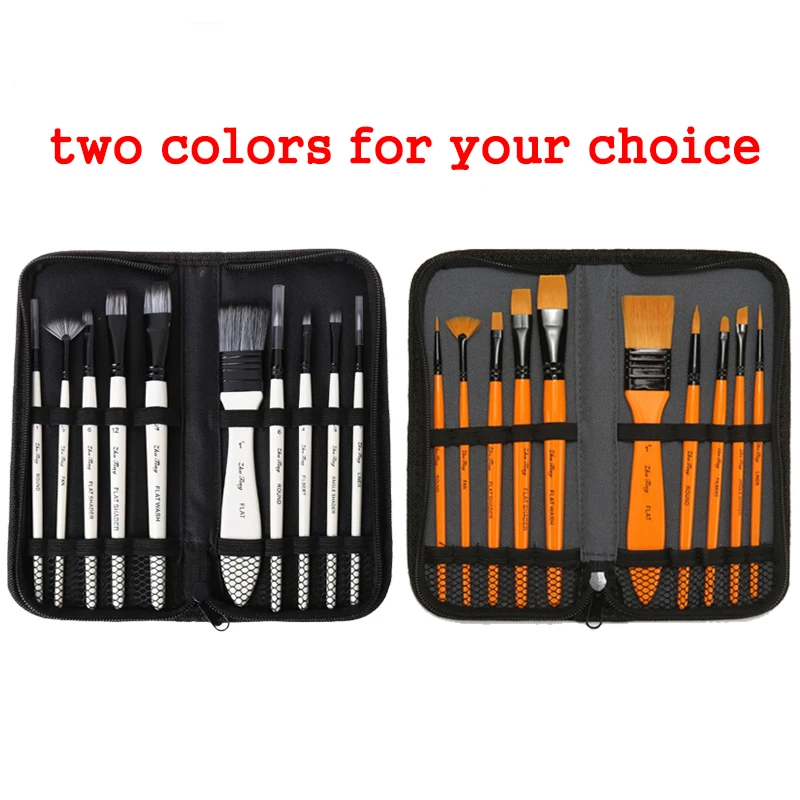 

10pcs/set Nylonhair Hook line pen painting brush children DIY art supplies tool Art Stationery watercolor painting pen