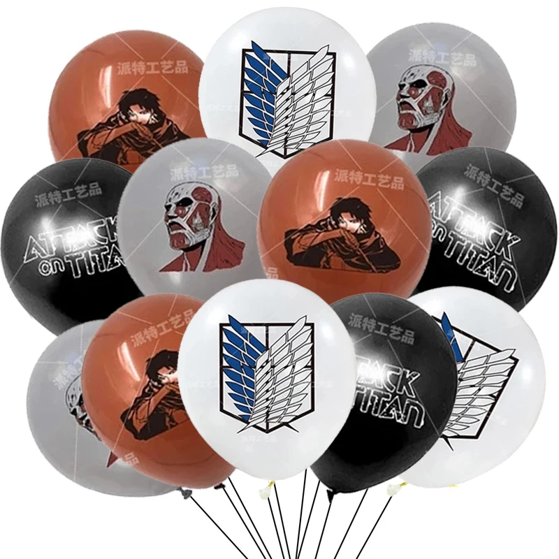 12 шт./лот дюймов японское аниме Атака Титанов латексные воздушные шары для