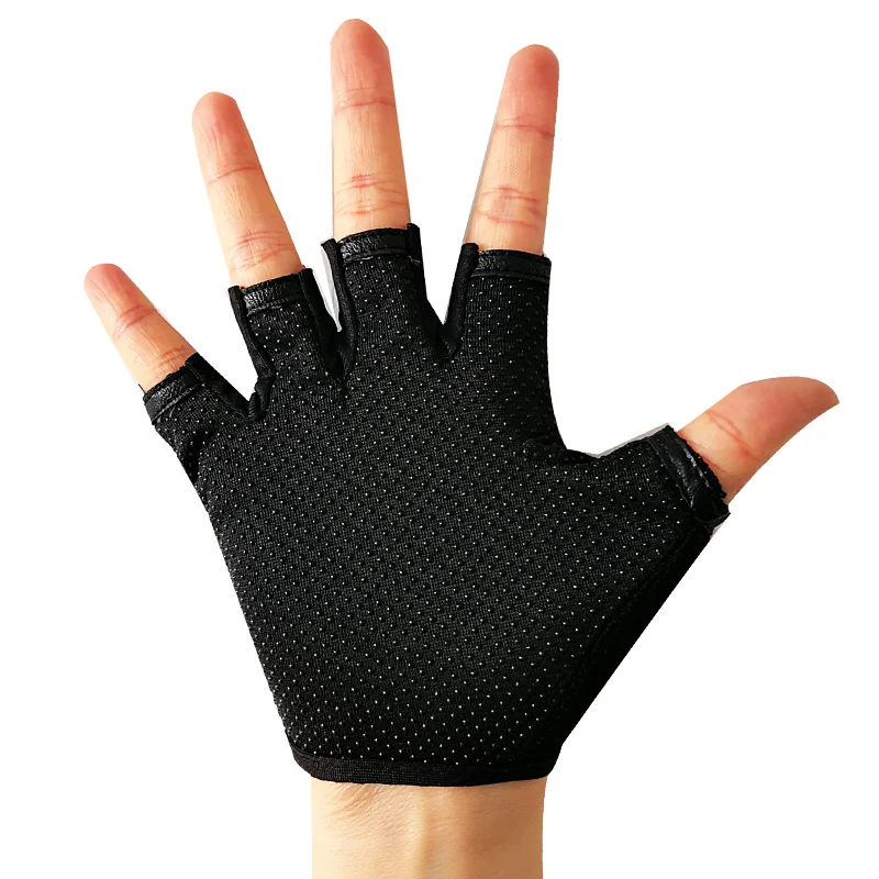 Детские перчатки с полупальцами высокоэластичные для езды на велосипеде колеса