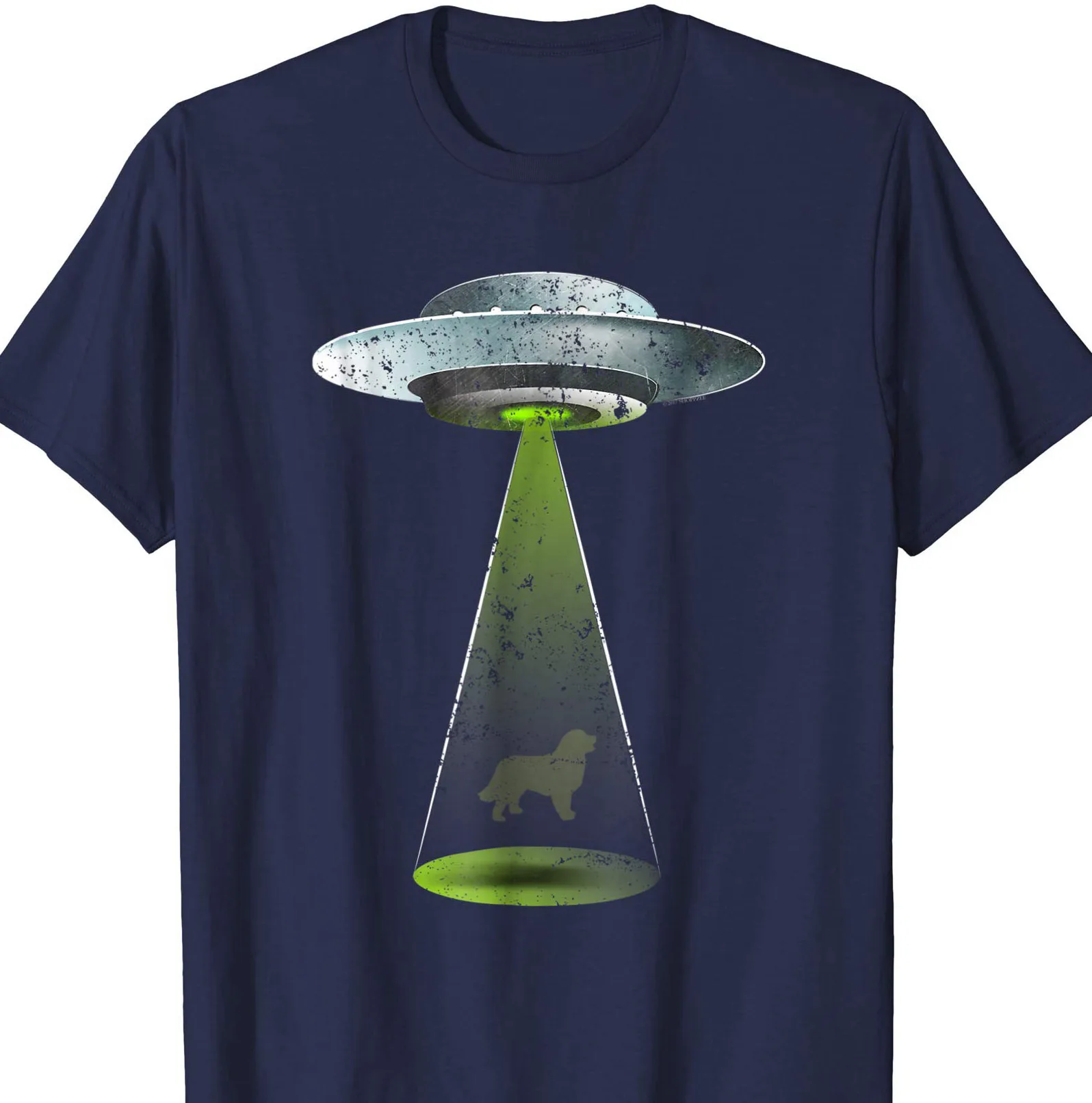 НЛО футболка Бернская горная собака Футболка с принтом для мужчин Летний стиль