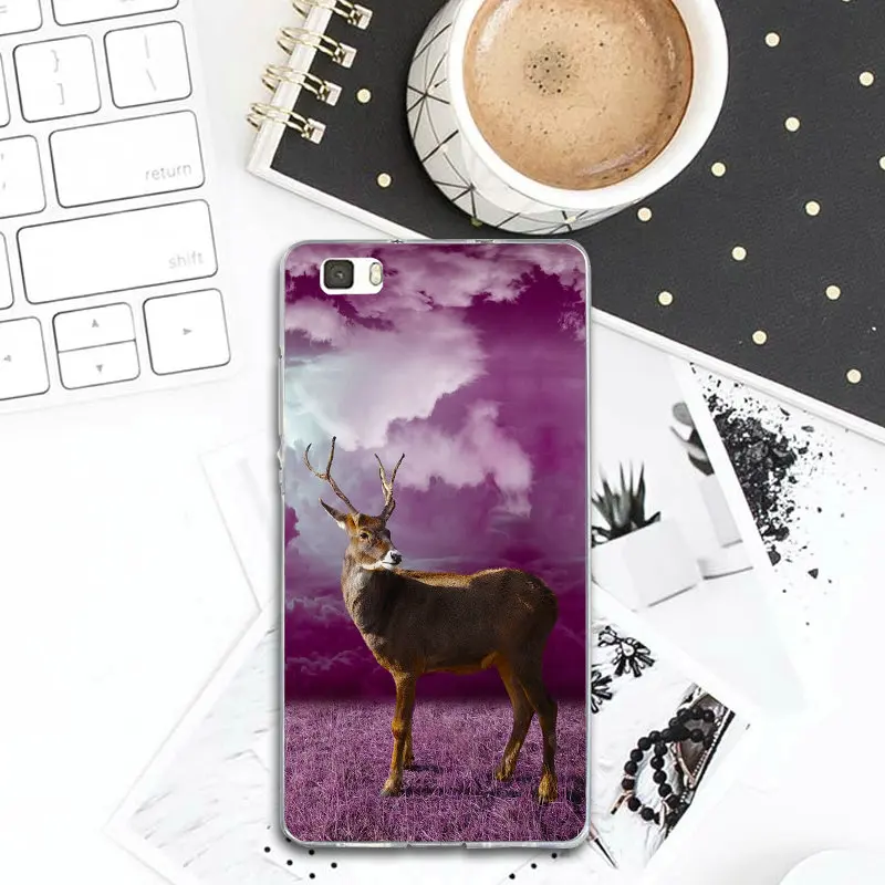 Мягкие чехлы для телефонов huawei P8 P9 P10 P20 P30 Lite mate 10 Pro Y3 Y5 Y6 II Y7 Honor 6X7X9 Plus Greatest Wild Animal Elk