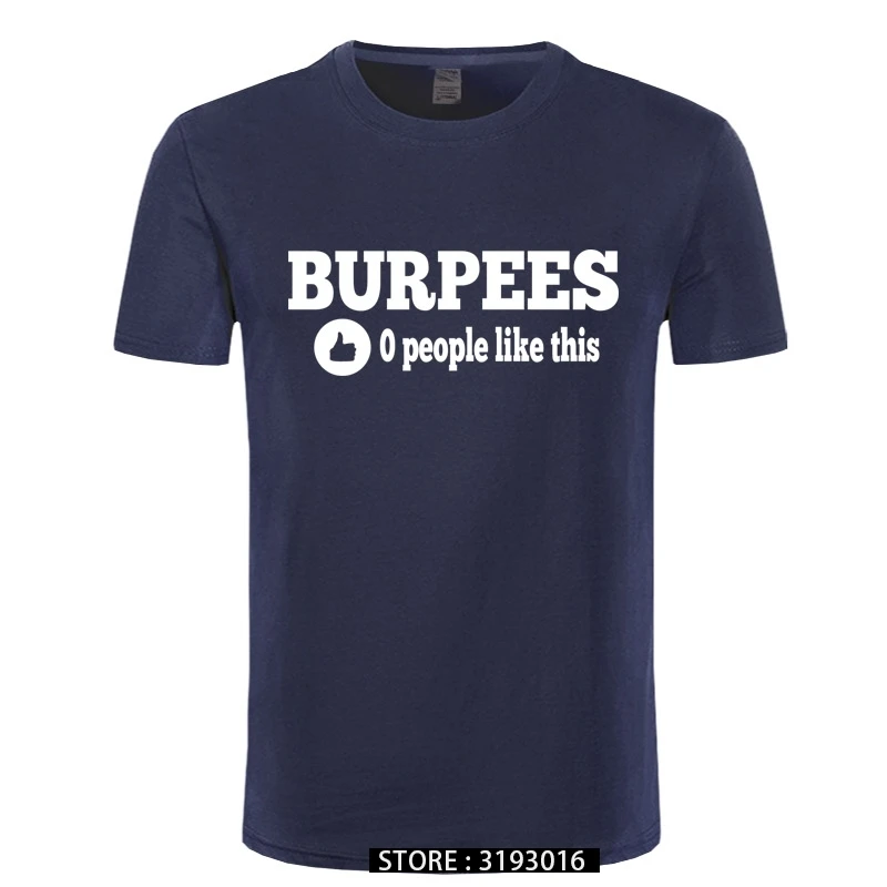 Футболка мужская с надписью Burpees Zero People Like This! Для кроссфита Стильная хлопковая