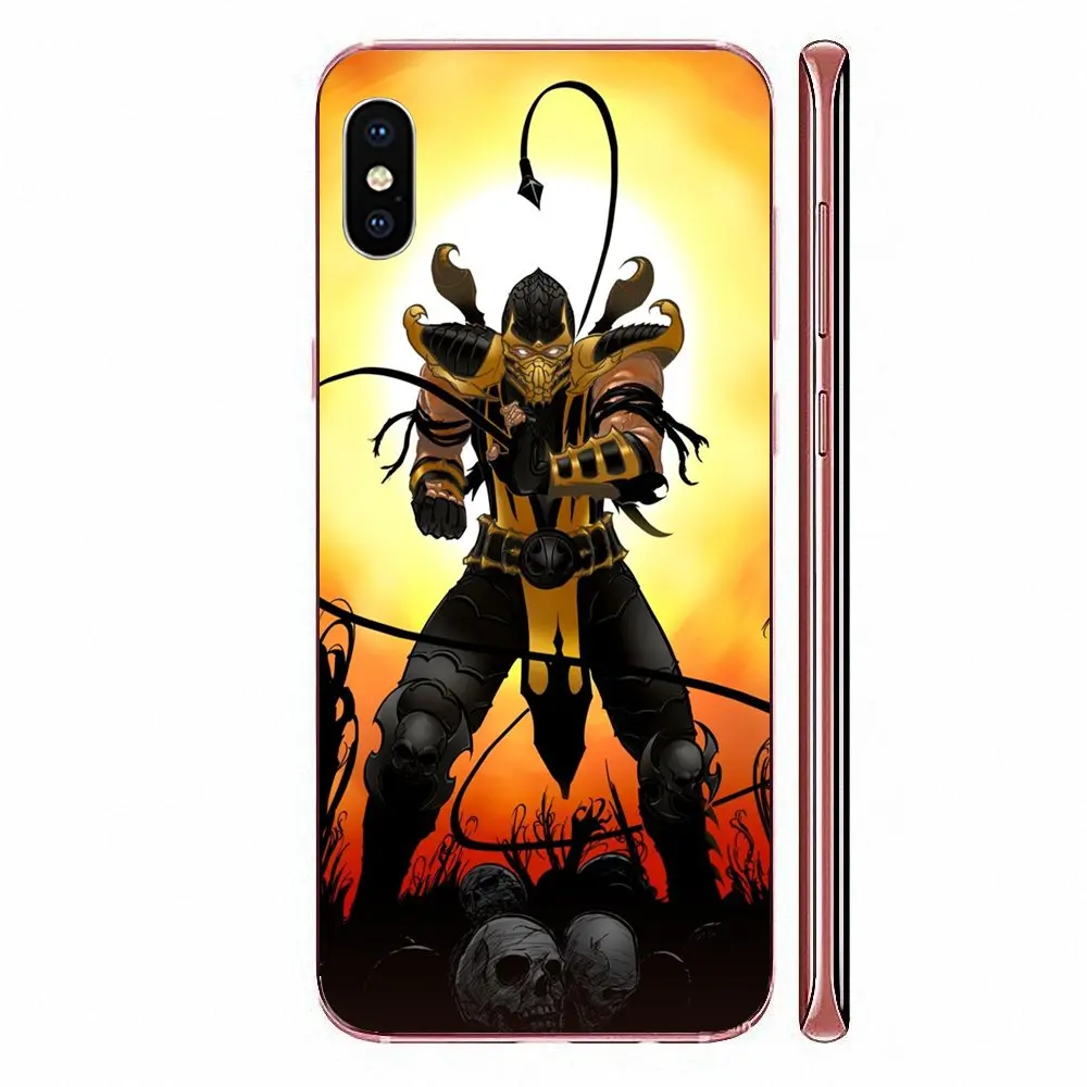 Мультяшный Скорпион Mortal Kombat для Xiaomi Mi3 Mi4 Mi4C Mi4i Mi5 Mi 5 5x6 6X 8 SE Pro Lite A1 Max Mix 2 Note 3 4 |