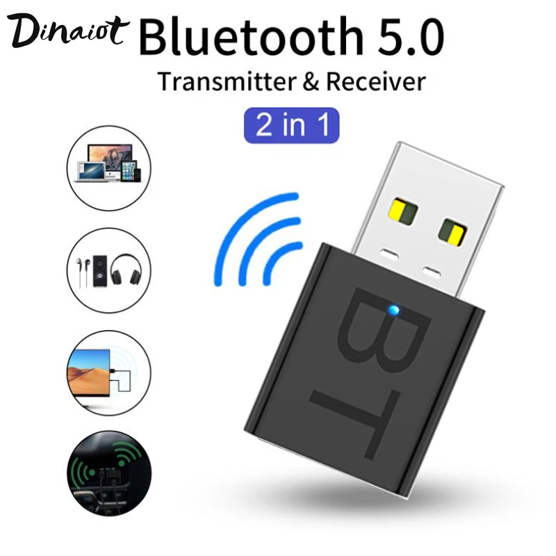 USB Bluetooth адаптер 5 0 для ПК компьютера ноутбука динамика беспроводной музыкальный