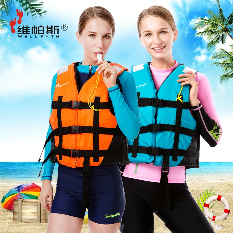 

Rafting life jacket for children adult life vest swimming snorkeling wear fishing Float suit Professional drifting level suit