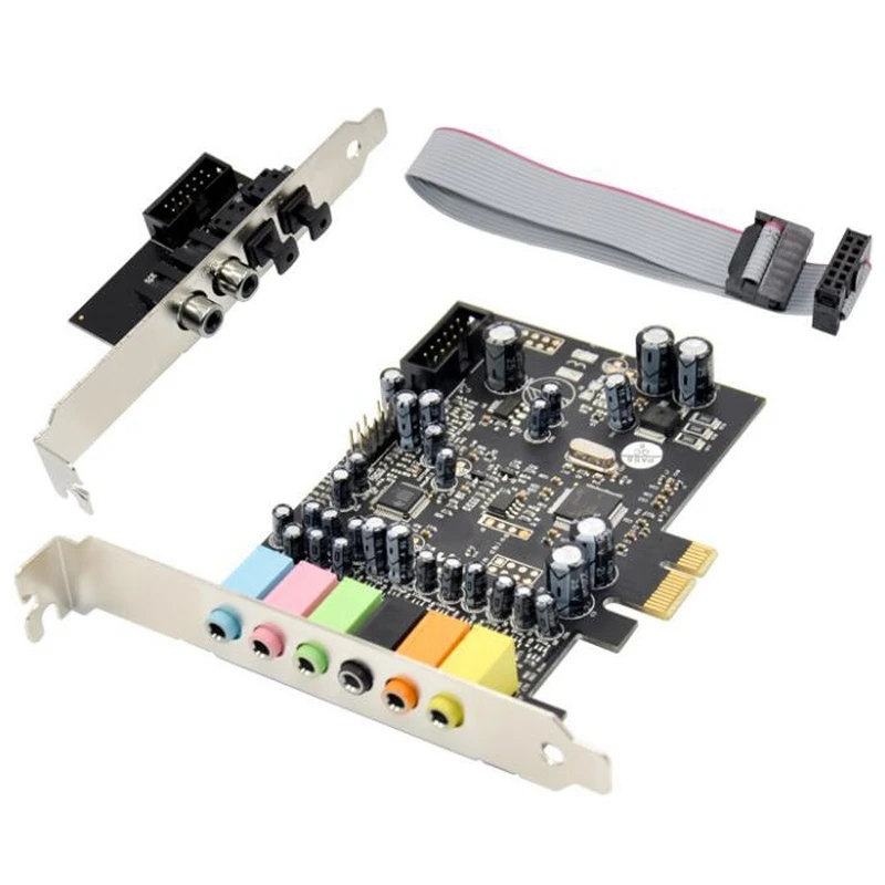 Звуковая карта PCIe 7 1 Channel CM8828 + CM9882A с кронштейном SPDIF 7.1CH аналоговая цифровая 3D
