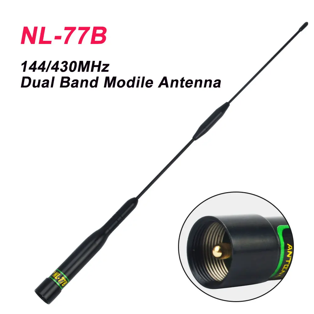 NAGOYA NL-77B Dual Band UHF VHF 144/430MHz High Gain Mobile Car Radio Antenna for Wouxun Kenwood YAESU Motorola