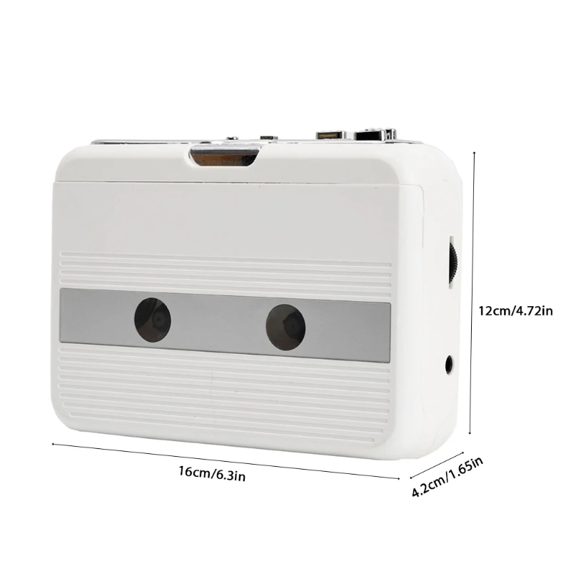 

Car Audio Receiver Bluetooth Cassette Tape Aux Adapter Player Support Bluetooth Input/ Output/FM Radio Tape Player Audio