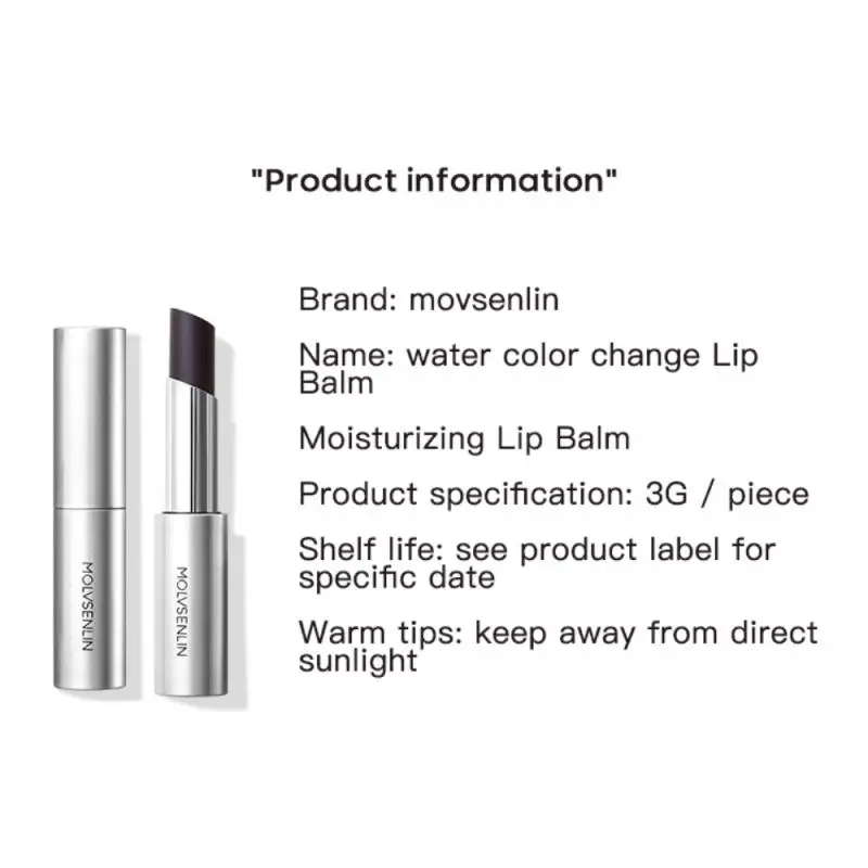 

Makeup Lip Balm Color Temperature Change Moisturizer Long-lasting Waterproof Lipstick Makeup Maquillaje Cosmetics Lip Care TSLM1