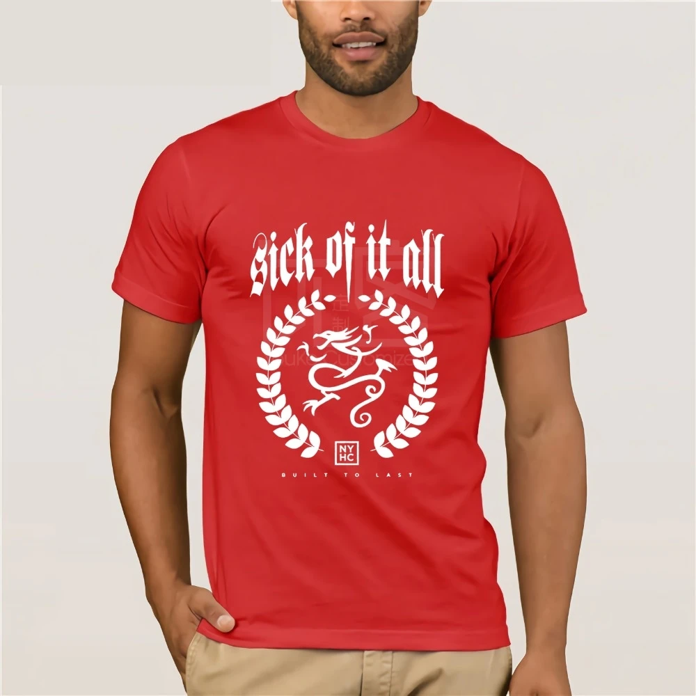 Sick of It All Built To Long футболка для мужчин и женщин NYHC Hardcore Punk большого размера S-XXXL топы