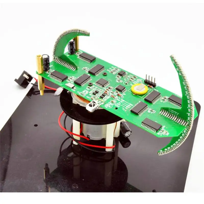 

DIY Biaxial Spherical Rotating LED Flash Kit Creative POV Soldering Training Kit Creative diy Electronic Display Remote Control