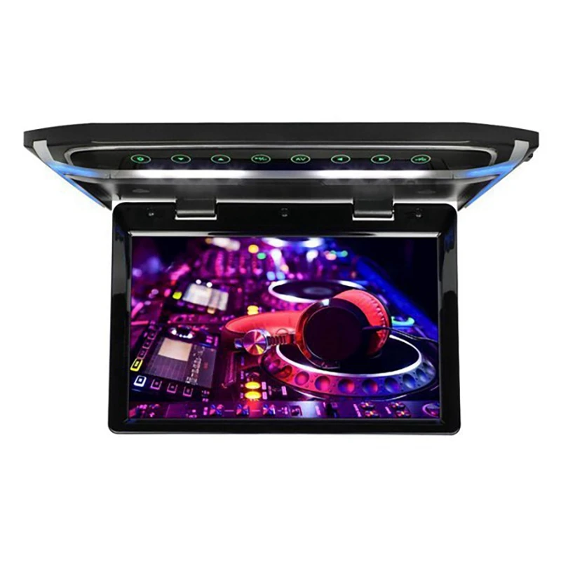 

10.1 Inch Car Flip Down Monitor 1080P HD Player FM Ultra Thin Car DVD Player 2-Way Video Input Car Roof LCD Monitor