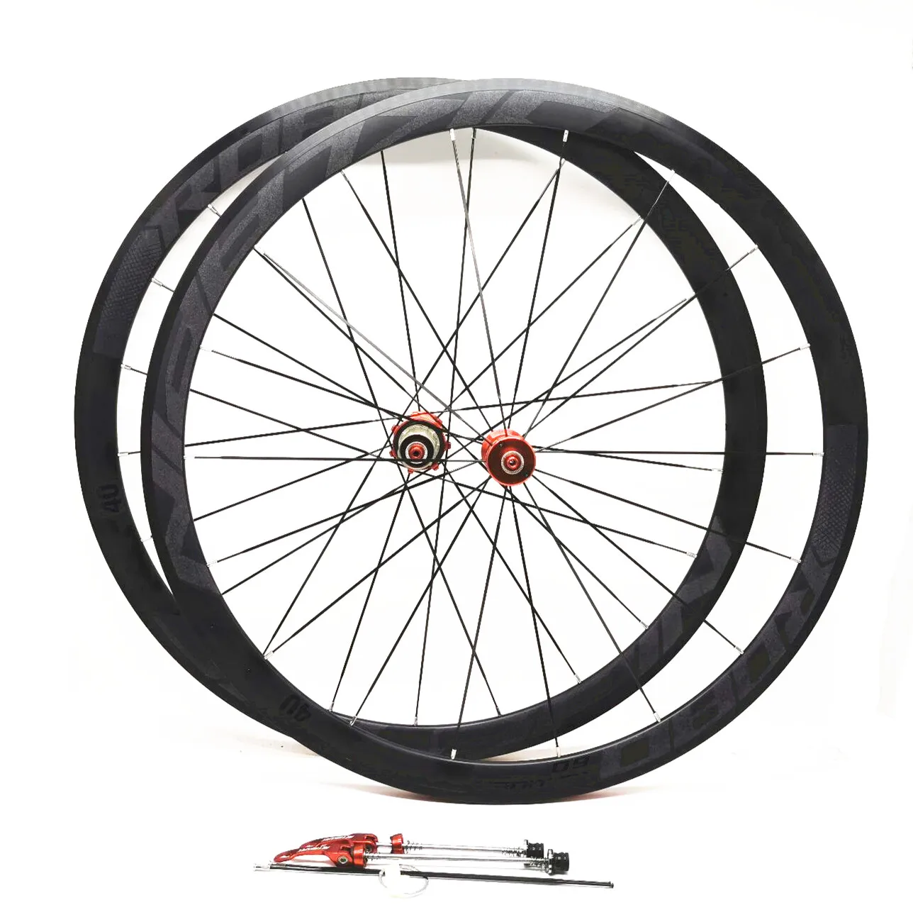 

C6.0 700C Road Bike Bicycle Super-light Aolly Aluminum Sealed Bearing Wheelset Flat Spokes Racing 40mm Rims With Anti-cursor