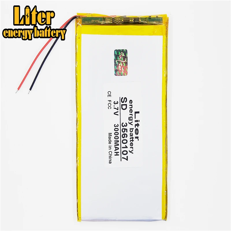 

tablet pc 3560107 35mm*60mm*107mm 3.7V 3000mah (polymer lithium ion battery) Li-ion battery used V703