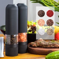 1pcs battery operated salt pepper grinder electric automatic one handed salt pepper mill grinders with adjustable coarseness